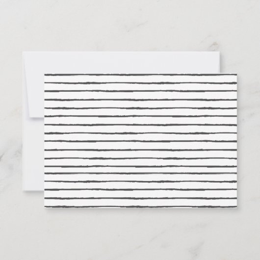 モダンな手の教養がある小型卒業の発表 招待状 (裏面)