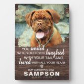 モダンな手作りのペットメモリアル | 写真の思い出 フォトプラーク (正面)