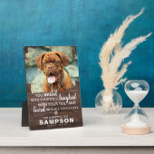 モダンな手作りのペットメモリアル | 写真の思い出 フォトプラーク (側面)
