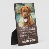 モダンな手作りのペットメモリアル | 写真の思い出 フォトプラーク (側面)