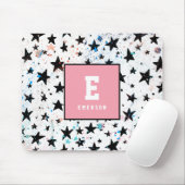 モダンな手描きのおもしろいの宇宙および星 マウスパッド (マウス)