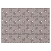 モダンな手描きの花の花柄テーブルクロス テーブルクロス (正面(横))