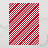 モダンな手書きのクリスマスカード ゴールド 箔シーズンカード (裏面)