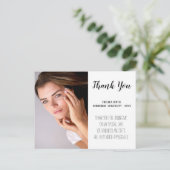 モダンな手書きの卒業感謝のポストカード ポストカード (スタンド正面)