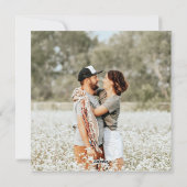 モダンな手書きタイポグラフィー ホリデー フォト カード (裏面)