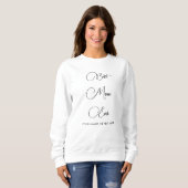 モダンな手書きテンプレート 史上最高の母 女性用 スウェットシャツ (正面フル)