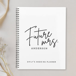 モダンな手書きフォントの未来の奥様 ウェディング プランナー手帳
