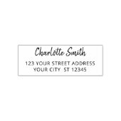 モダンな手書き名前の差出人住所 セルフインキングスタンプ (デザイン)