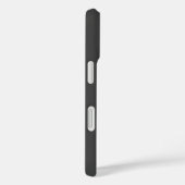 モダンな手書き風フォントの名前 白黒 カスタム  Case-Mate iPhoneケース (裏面 / 右)
