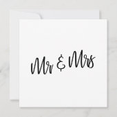 モダンな手書き ミニマルデザイン 結婚しました！ 招待状 (裏面)