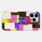 モダンな抽象アートのスマホケース HAMbWG iPhoneケース (裏面横)