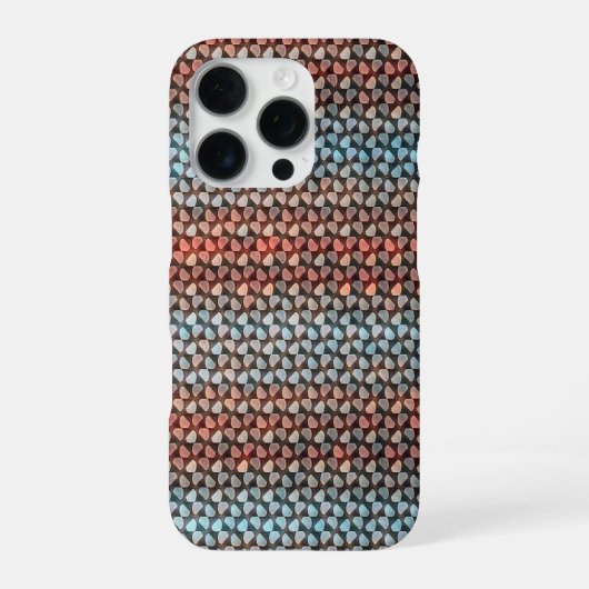 モダンな抽象ストライプ幾何学模様 1294 iPhoneケース (裏面)