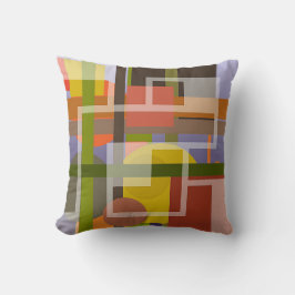 モダンな抽象デザインの調和したクッション クッション