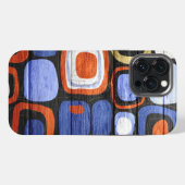 モダンな抽象パステル木目調 iPhoneケース (裏面横)