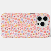モダンな抽象フラワーパターン Case-Mate iPhoneケース (裏面 (横))
