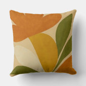 モダンな抽象フラワーマザーズデー クッション (裏面)