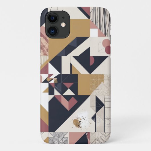 モダンな抽象幾何学デザインのスマホケース Case-Mate iPhoneケース (裏面)