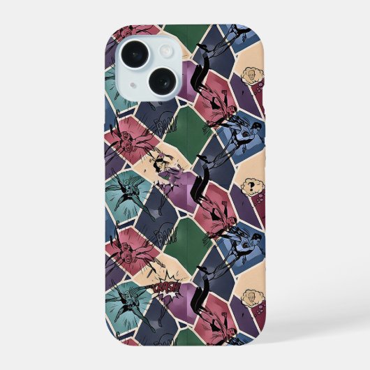 モダンな抽象幾何学デジタルパターン 59 iPhone 15ケース (裏面)