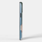 モダンな抽象幾何学大理石のカスタムネーム Case-Mate iPhoneケース (裏面 / 右)