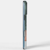 モダンな抽象幾何学大理石のカスタムネーム Case-Mate iPhoneケース (裏面 / 右)