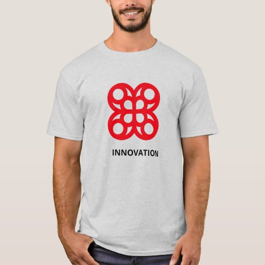 モダンな抽象幾何学 Tシャツ (正面)