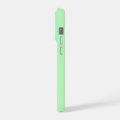 モダンな抽象彩色レインボーブラウン iPhoneケース (左側面)