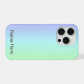 モダンな抽象彩色レインボーブラウン iPhoneケース (裏面横)