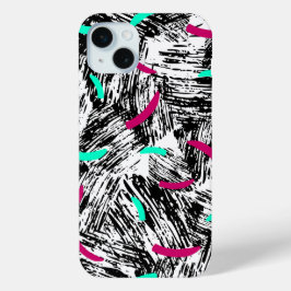 モダンな抽象柄 iPhone 15 MINIケース