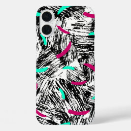 モダンな抽象柄 iPhone 16 PLUSケース