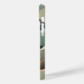 モダンな抽象的な波状パターンのカスタムネーム Case-Mate iPhoneケース (裏面 / 左)