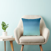 モダンな抽象的な海の青のグラデーション クッション (椅子)