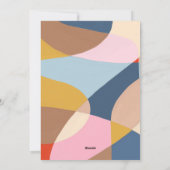 モダンな抽象的な色彩豊かなクリスマスの写真 シーズンカード (裏面)