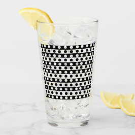 モダンな抽象的な黒と白のアート タンブラーグラス