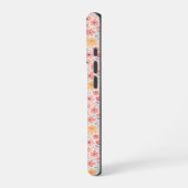 モダンな抽象的フラワーパターン iPhoneケース (左側面)