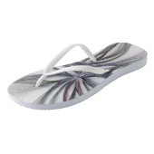 モダンな抽象的動きの繊細なフラクタルデザイン ビーチサンダル (アングル)