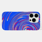 モダンな抽象的大理石模様のデザイン Case-Mate iPhoneケース (裏面 (横))
