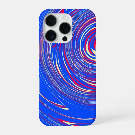 モダンな抽象的大理石模様のデザイン iPhoneケース (裏面)