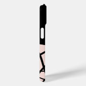 モダンな抽象的渦巻き ブラック&クリーム色のオーダーメイド Case-Mate iPhoneケース (裏面 / 右)