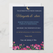 モダンな抽象結婚式の招待状 TOGETHER Marg 招待状 (裏面)