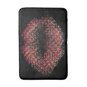 モダンな抽象美術の唇#11 バスマット (正面縦)