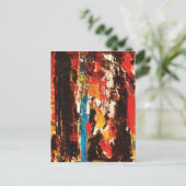 モダンな抽象美術 ポストカード (スタンド正面)