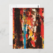 モダンな抽象美術 ポストカード (正面/裏面)