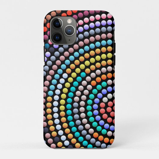 モダンな抽象色ドットアート Case-Mate iPhoneケース (裏面)