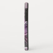 モダンな抽象花 フローラル フラクタル ピンク グレー Case-Mate iPhoneケース (裏面/左)