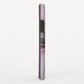 モダンな抽象花 フローラル フラクタル ピンク グレー Case-Mate iPhoneケース (裏面/右)