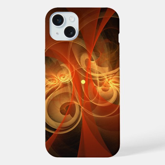 モダンな抽象芸術の光のエネルギーを表現した「Morning Magic」 iPhoneケース (裏面)