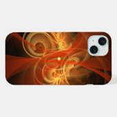 モダンな抽象芸術の光のエネルギーを表現した「Morning Magic」 iPhoneケース (裏面横)