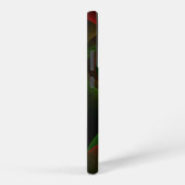 モダンな抽象芸術の赤緑オレンジ パターン #22 SAMSUNG GALAXYケース (右側面)
