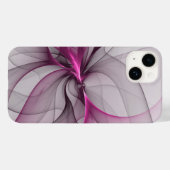 モダンな抽象芸術 ピンク フラクタルアート エレガントカオス Case-Mate iPhoneケース (裏面 (横))