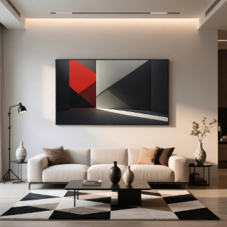 モダンな抽象電子アート キャンバスプリント